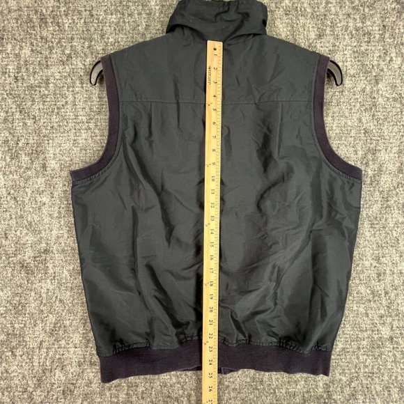 ELANDALE VEST MENS M BLACK GOLFING WINDBREAKER FULL-ZIP KIAWAH COURSE CLUB - Picture 8 of 10